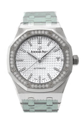Audemars Piguet Royal Oak 37Mm Rhodium-Toned Diamond Dial Titanium 15453Ip.zz.1256Ip.01 Rhodium